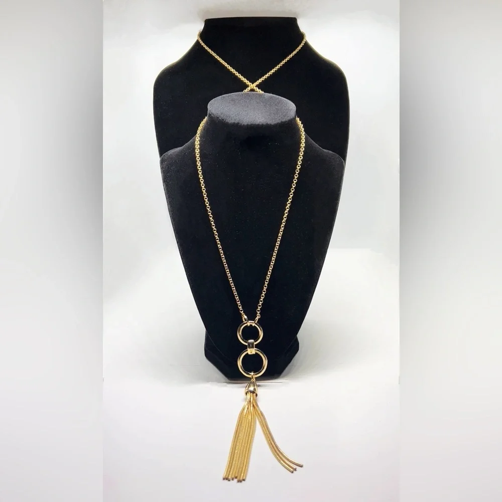 LOFT 34"L Circle Tassel Pendant - Picture 1 of 5